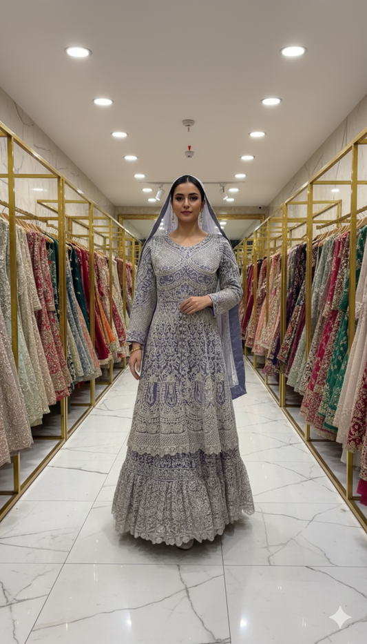 Bridal Couture Light Purple Bridal Dress for the Beautiful Bride