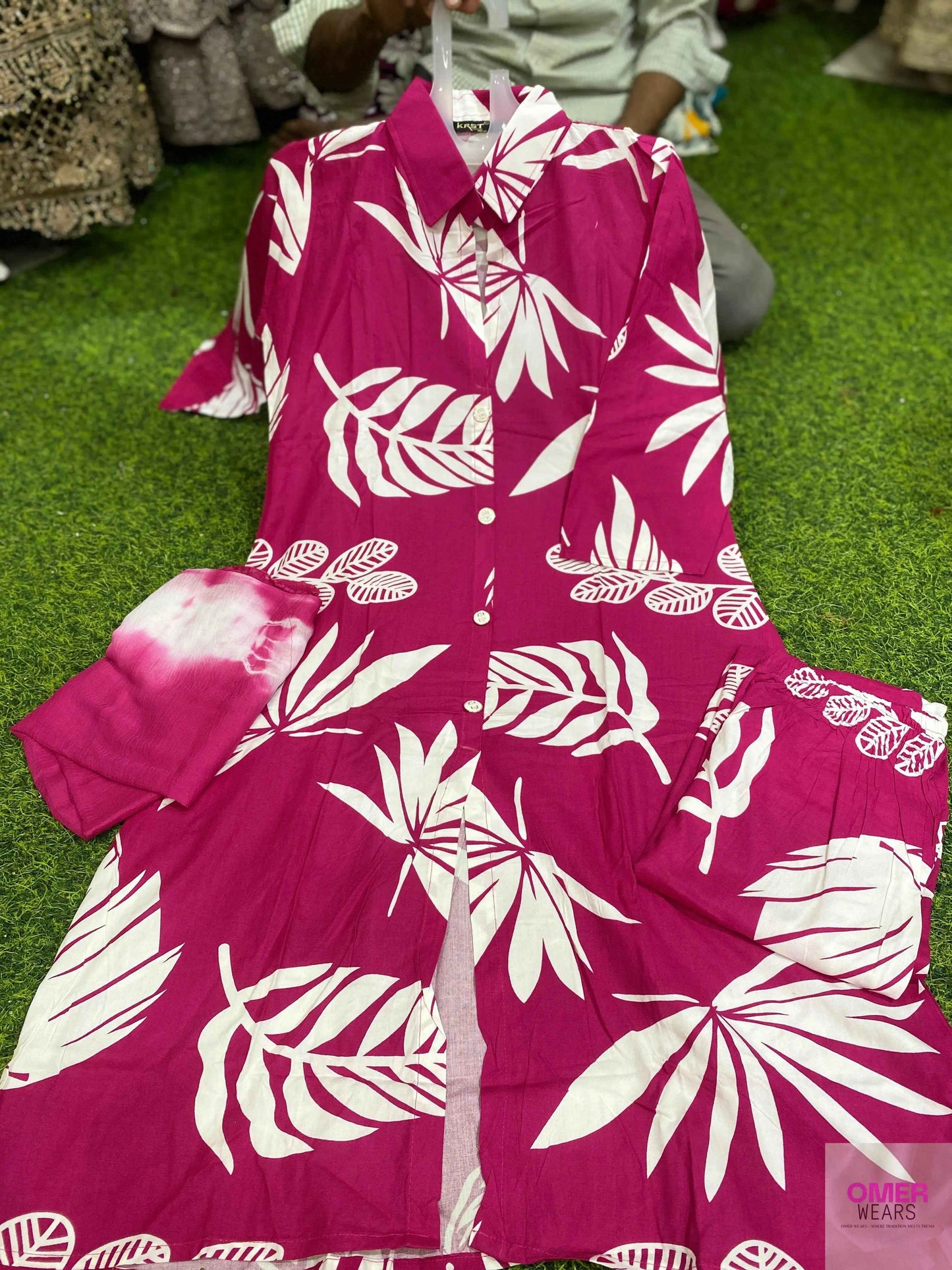 Rayon Printed co-ord set 🎀