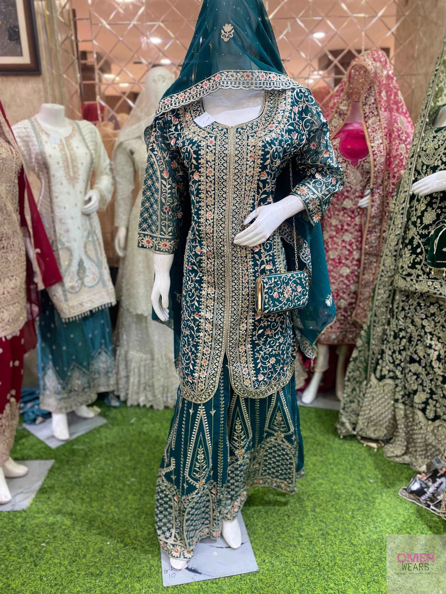 GEORGETTE FABRIC PLAZZO WITH PURSE TRENDY DESIGN DUPATTA