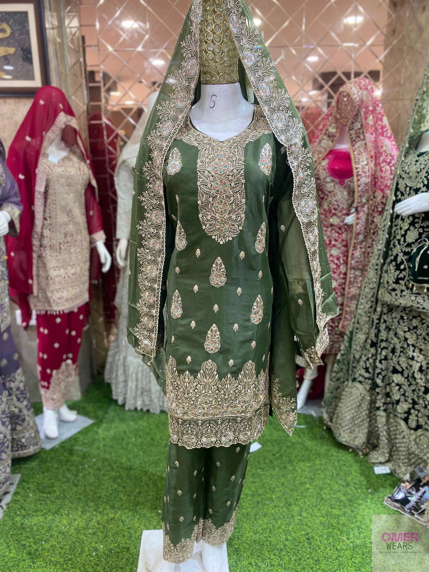 GEORGETTE FABRIC PANT WITH TRENDY DESIGN DUPATTA WORK