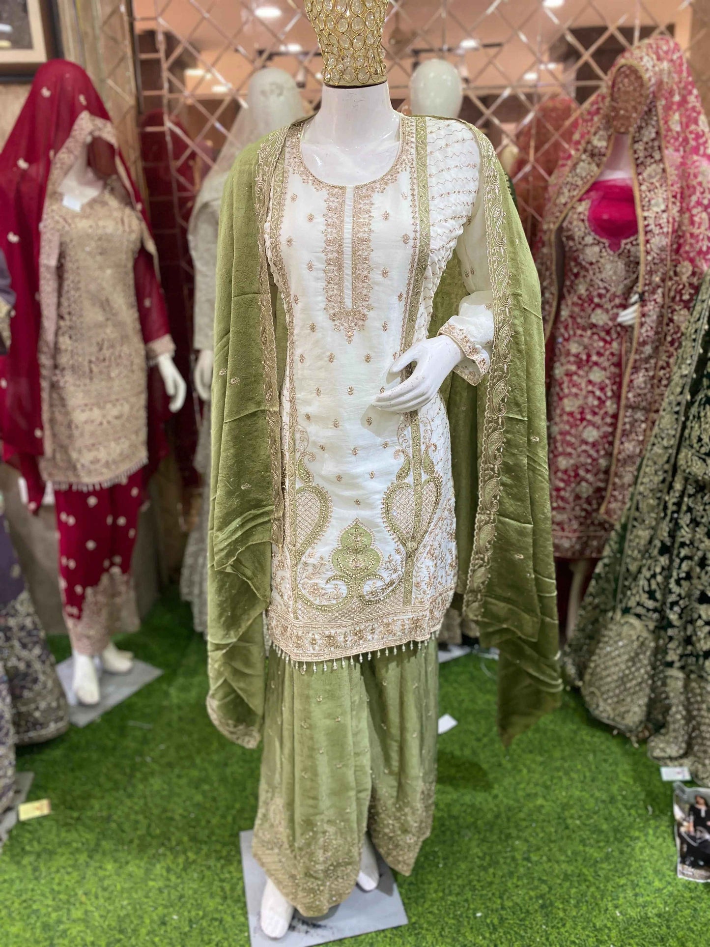 GEORGETTE FABRIC PLAZZO WITH TRENDY DESIGN DUPATTA