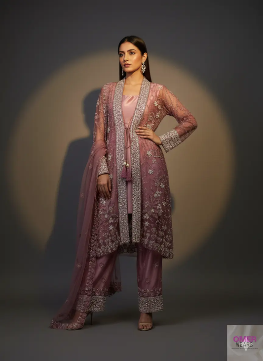 ✨ Elegant Shrug Alina Cut Party Wear with Pant