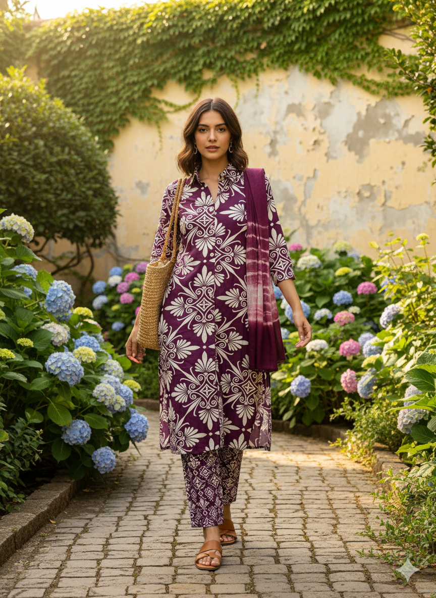 Rayon Printed Co-ord Set for Stylish Comfort and Versatility