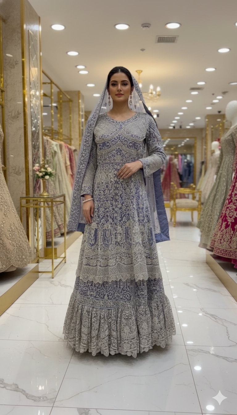 Bridal Couture Light Purple Bridal Dress for the Beautiful Bride