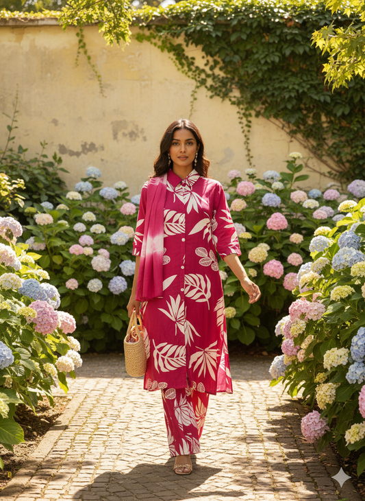 Rayon Printed Co-ord Set for Chic and Stylish Outfits