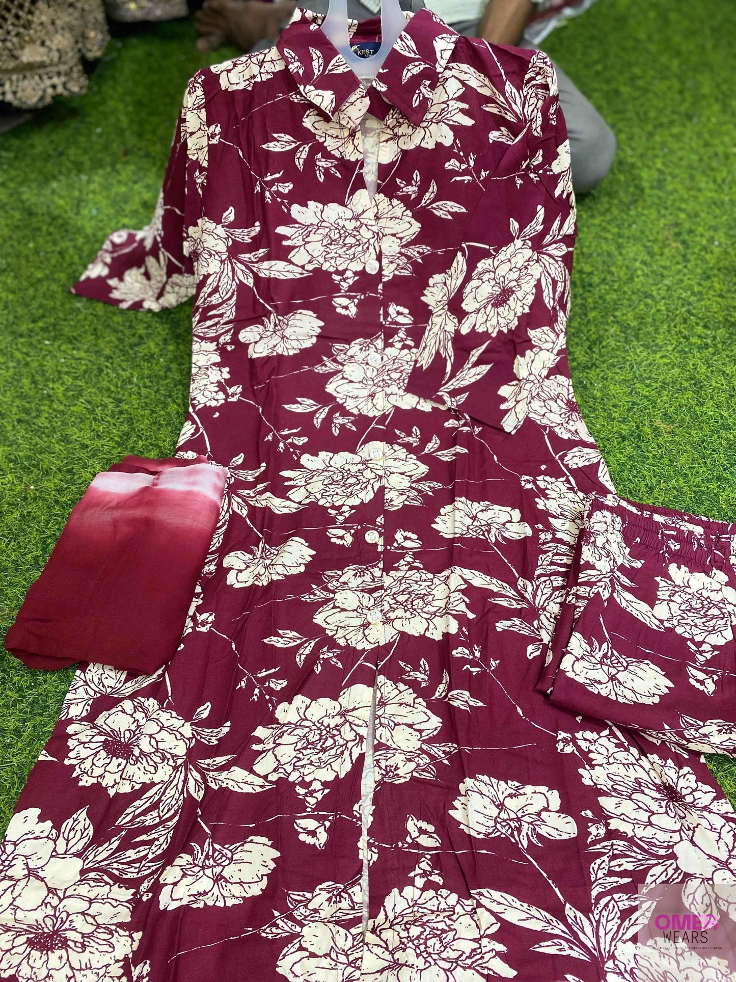 Rayon Printed co-ord set 🎀