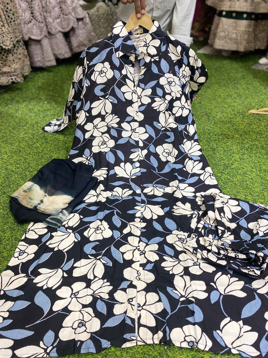 Rayon Printed co-ord set 🎀