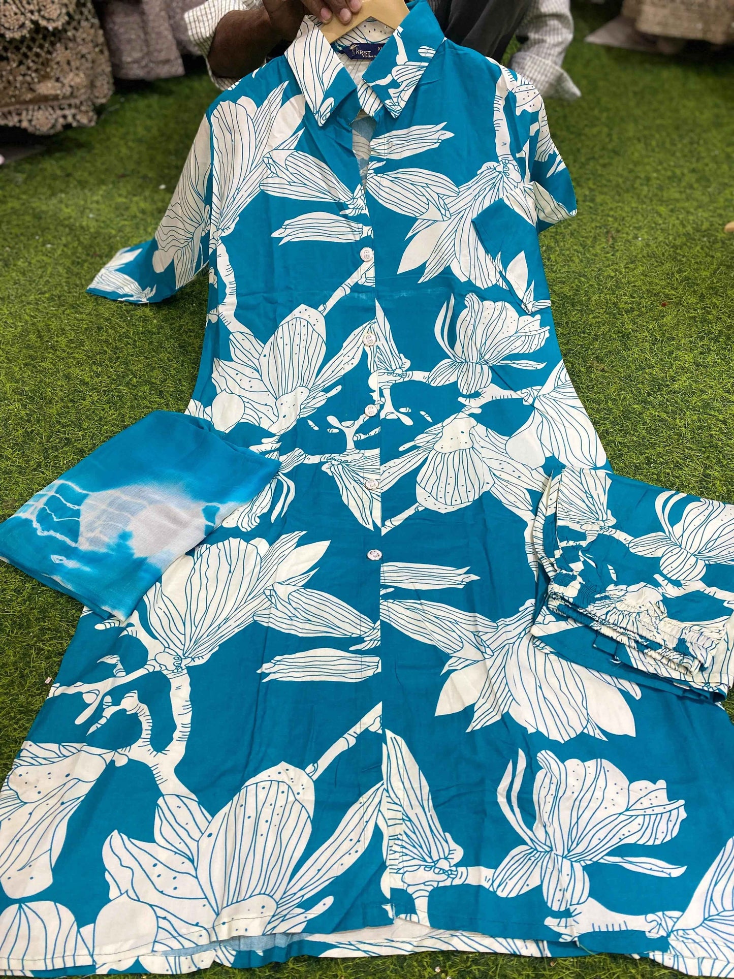 Rayon Printed co-ord set 🎀