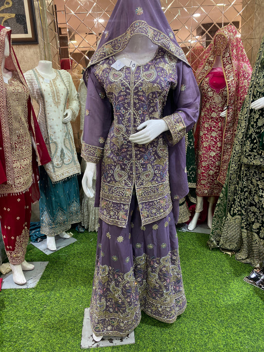 GEORGETTE FABRIC PLAZZO WITH TRENDY DESIGN DUPATTA