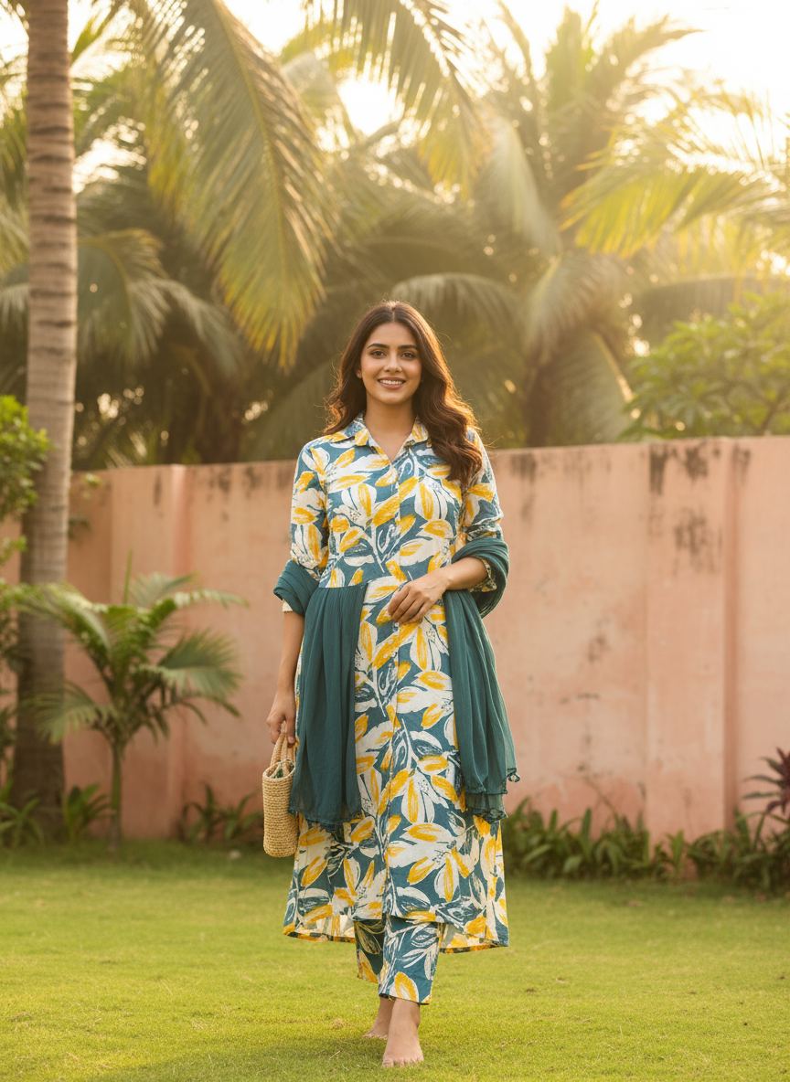 Rayon Printed Co-ord Set for Stylish Comfort and Versatility